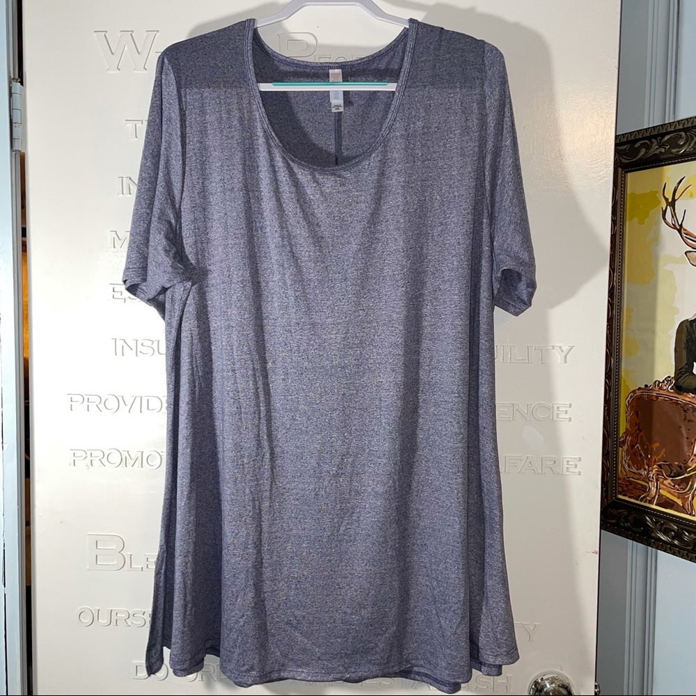 LLR Perfect Tee - Heathered navy (Tunic) 3x EUC